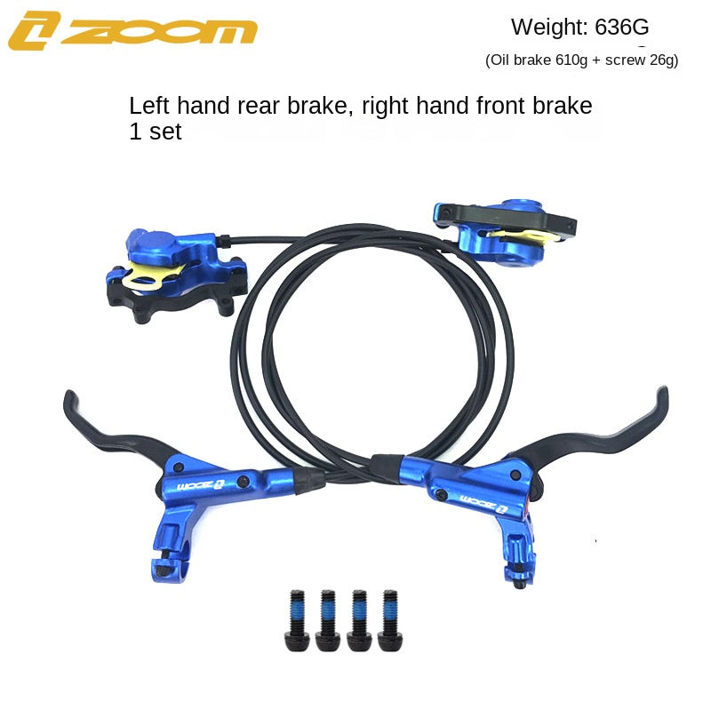 ZOOM HB875 Oil Brake Mountain Bike Oil Disc Hydraulic Disc Brake Bicycle Oil Tube Brake MT200