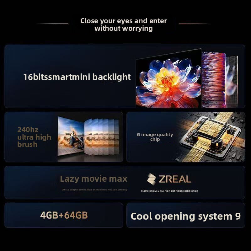 Skyworth 75-inch 4+64GB Memory 240Hz High Refresh Mini LED TV with Built-in Soundbar 4K Eye Protection