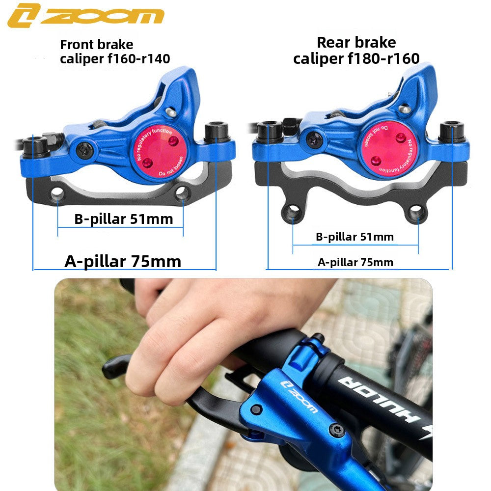 ZOOM HB875 Oil Brake Mountain Bike Oil Disc Hydraulic Disc Brake Bicycle Oil Tube Brake MT200