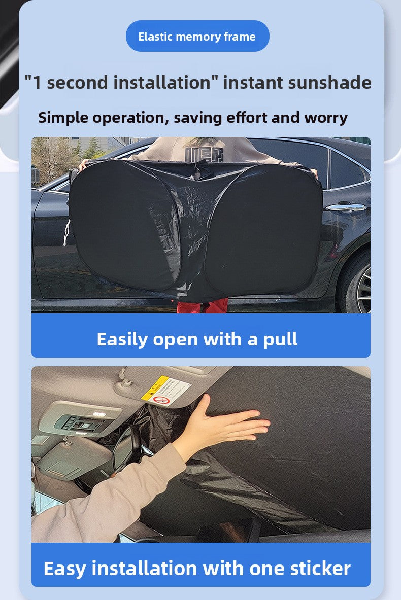 Car Sunshade Front Windscreen Glass Thickening Sun Visor Insulation Car Sunshade Sunshade Sun Protection Cooling Sun Shade