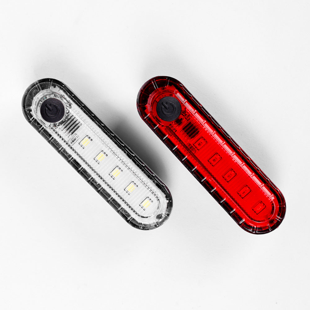 056 Mountain Bike Cycling Fixture USB Bike Rechargeable Rear Lamp Night Riding Warning Light Factory Direct Sales