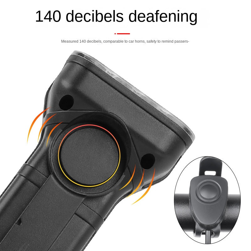 Bicycle Headlight Road Bike High Decibel Waterproof Horn Light Emergency Power Torch Outdoor Highlight Riding Light