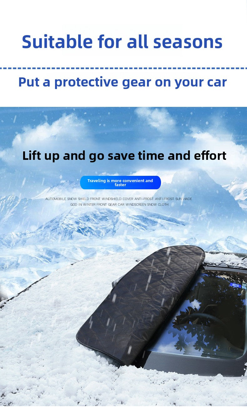 Car Magnetic Sunshade Curtain Front Windshield Sunshade Light Blocking Summer Heat Insulation Sunshade Car Accessories Sunshade