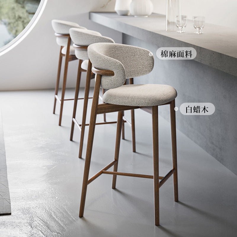 Light Luxury Metal High-End Bar Stool with Adjustable Height, Swivel Backrest, Suitable for Home and Bar Use, High-End Bar Stool Chair
