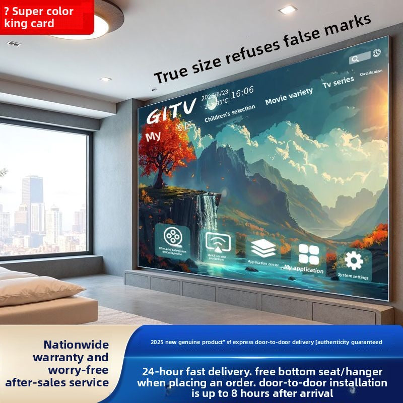 2025 New Model Ace 100inch Frameless 8K HD 75-inch TV 55inch Full Screen 85-inch Living Room Home Use 65-inch