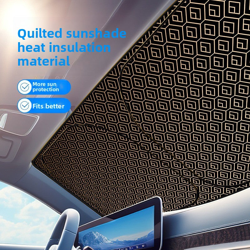 New Car Laser Sunshade Curtain Sun Protection Heat Insulation Front Windshield Titanium Silver Car Mirror Reflective Shade