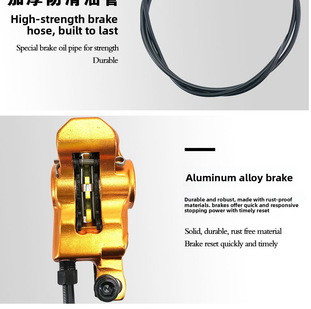 ZOOM HB875 Oil Brake Mountain Bike Oil Disc Hydraulic Disc Brake Bicycle Oil Tube Brake MT200