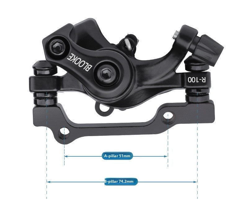 Skateboard Driving Replacement Front and Rear Line Pull Disc Brake Caliper Mountain Bike Mechanical Line Disc Brake