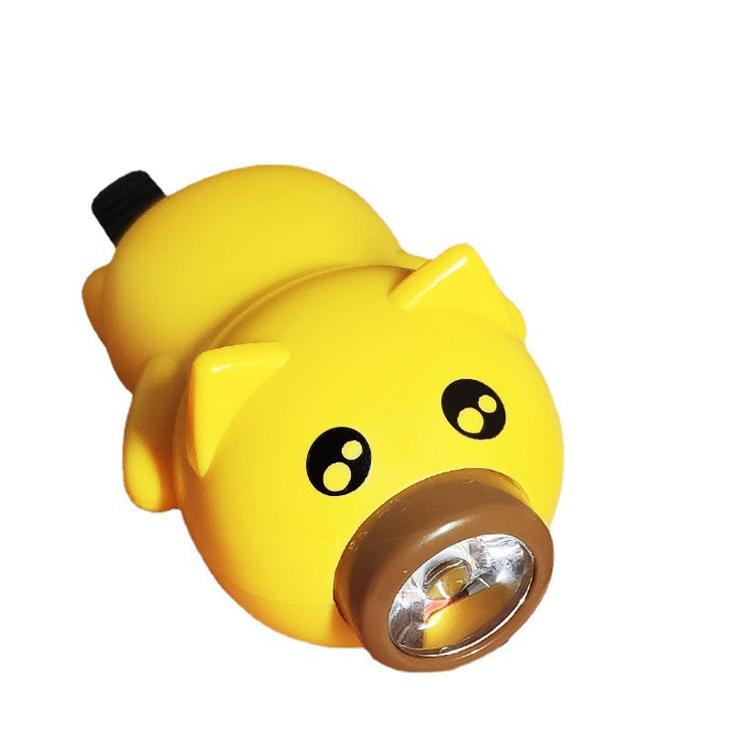 Children's Balance Light Bicycle Light Cycling Fixture Bicycle Pig Headlight Mountain Bike Horn Light