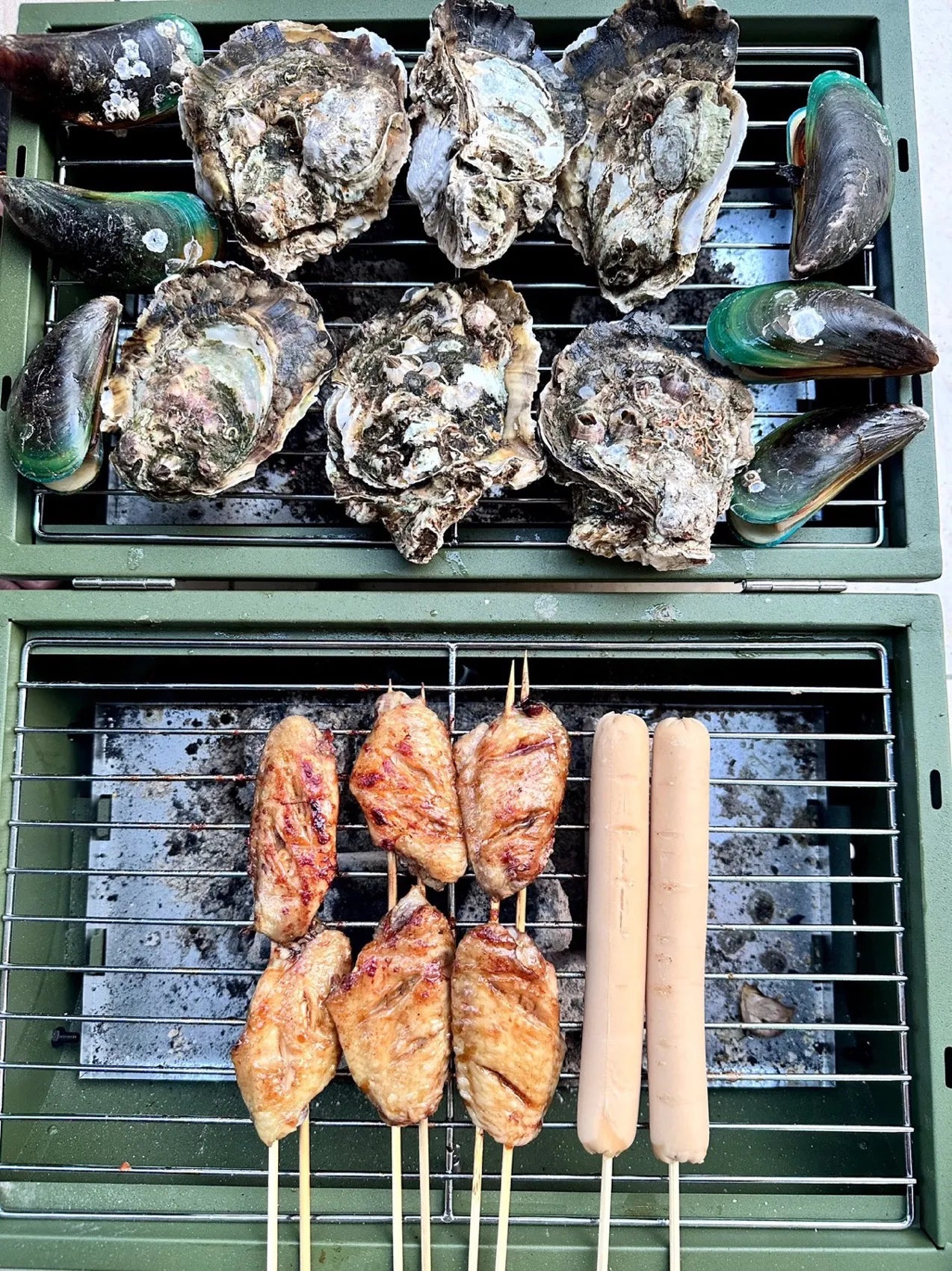 BBQ Grill DIMESHY Chacoal portable double side