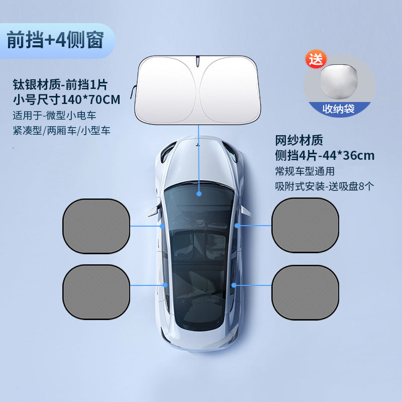 Car Windshield Sunshade Heat Insulation Sunshade for Car Anti-Glare Sunshade Board Summer Car Sunshade Windshield