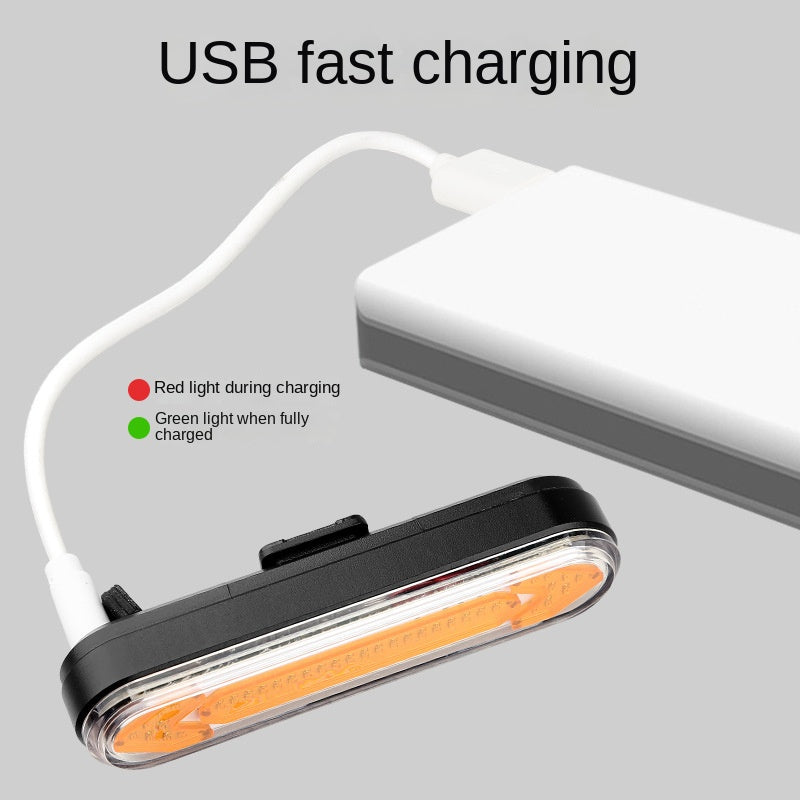 Bicycle Taillight USB Rechargeable LED Wireless Remote Control Bicycle Riding Turn Signal Mountain Bike Warning Light