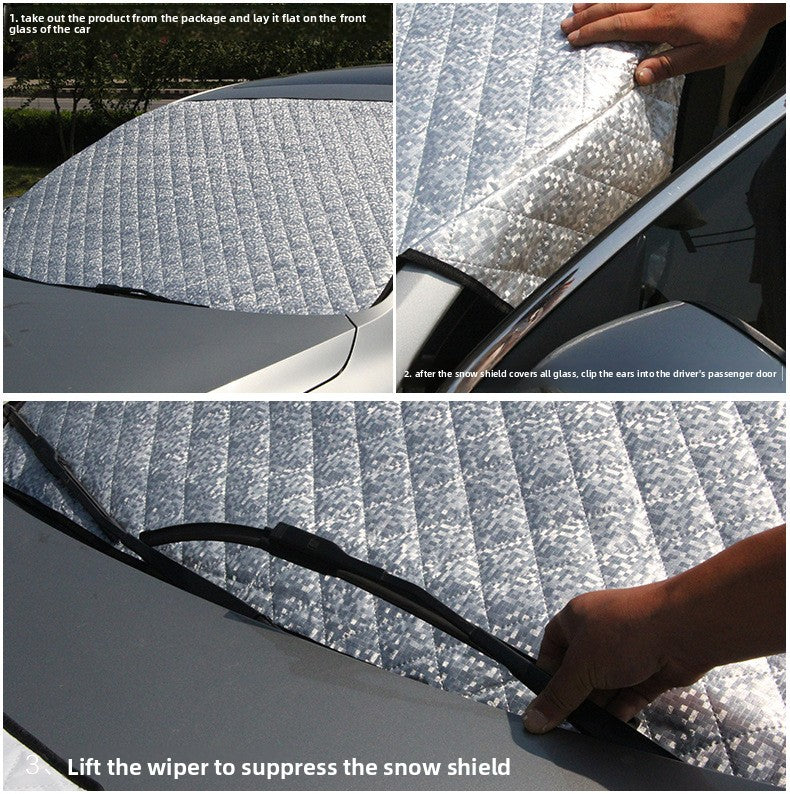 Snow Gear Anti-Freeze Anti-Frost Winter Thickened Sunshade Custom Logo Sun Visor