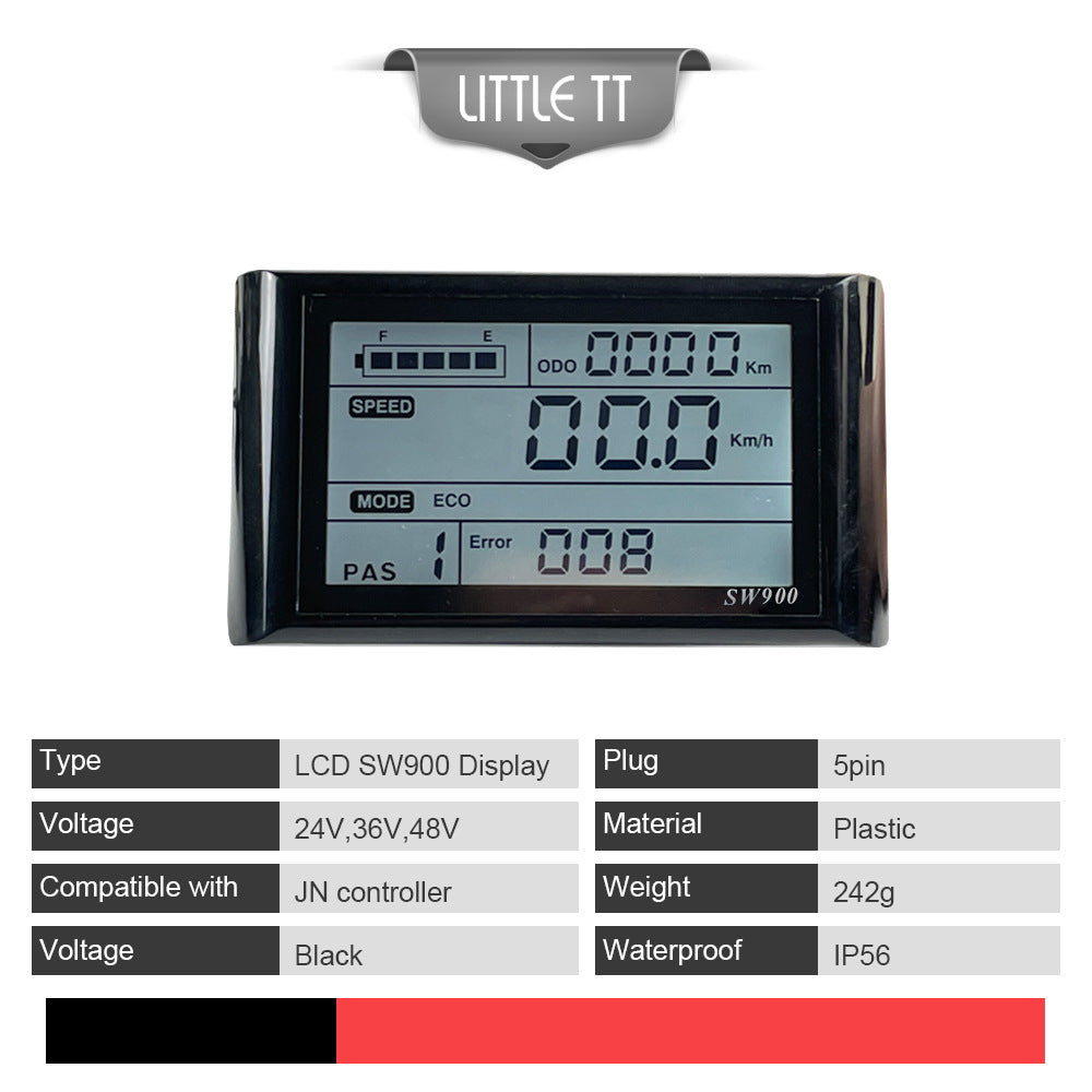Electric bicycle LCD instrument data display