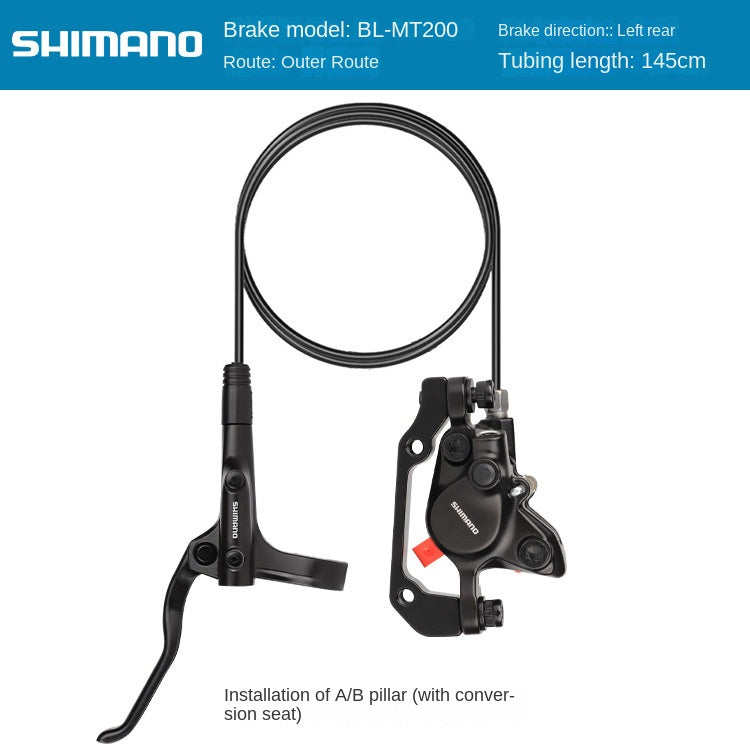 SHIMANO MT200 M396 Oil Brake Mountain Bike Hydraulic Disc Brake Folding Bike Oil Brake