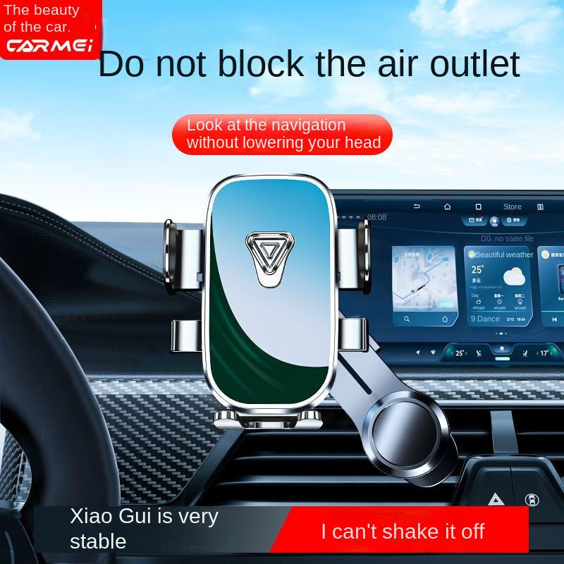 2024 New Car Phone Holder Car Navigation Air Outlet Universal Gravity Phone Mount