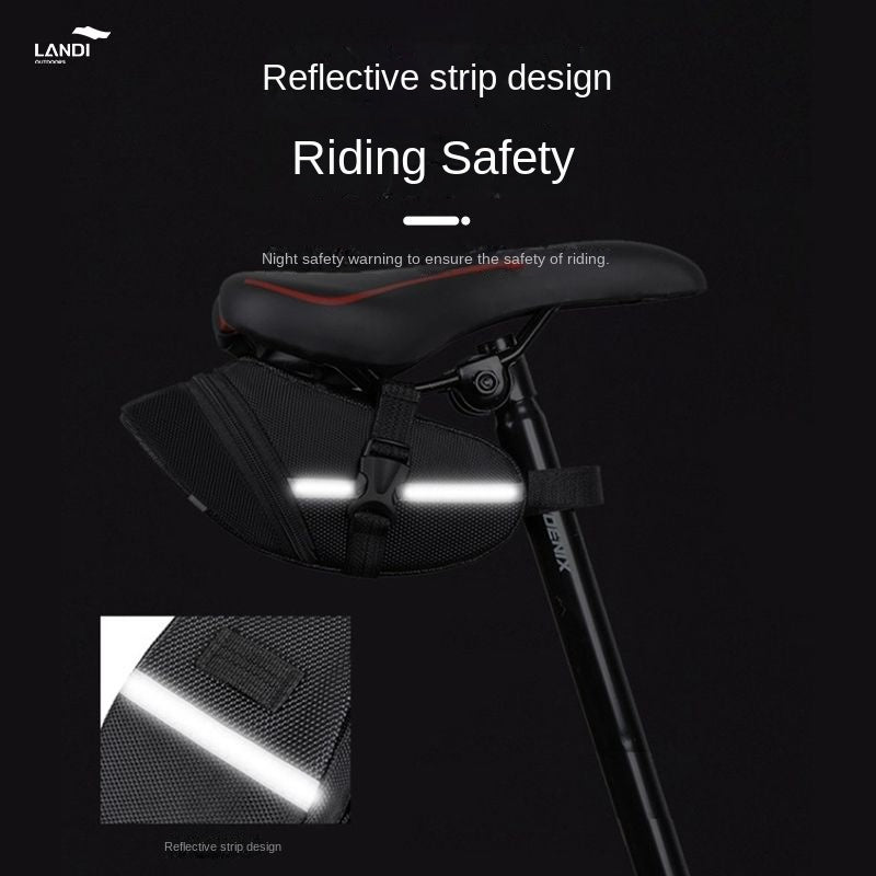 Bicycle Saddle Box Mountain Bike Cushion Waterproof Large Capacity Storage Road Bike Saddle Bag Cycling Fixture Bag