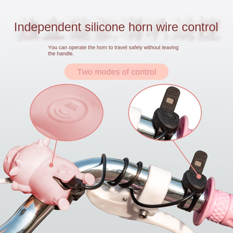 Children's Balance Light Bicycle Light Headlight Calf Night Riding Charging Bell Electric Horn Equipment