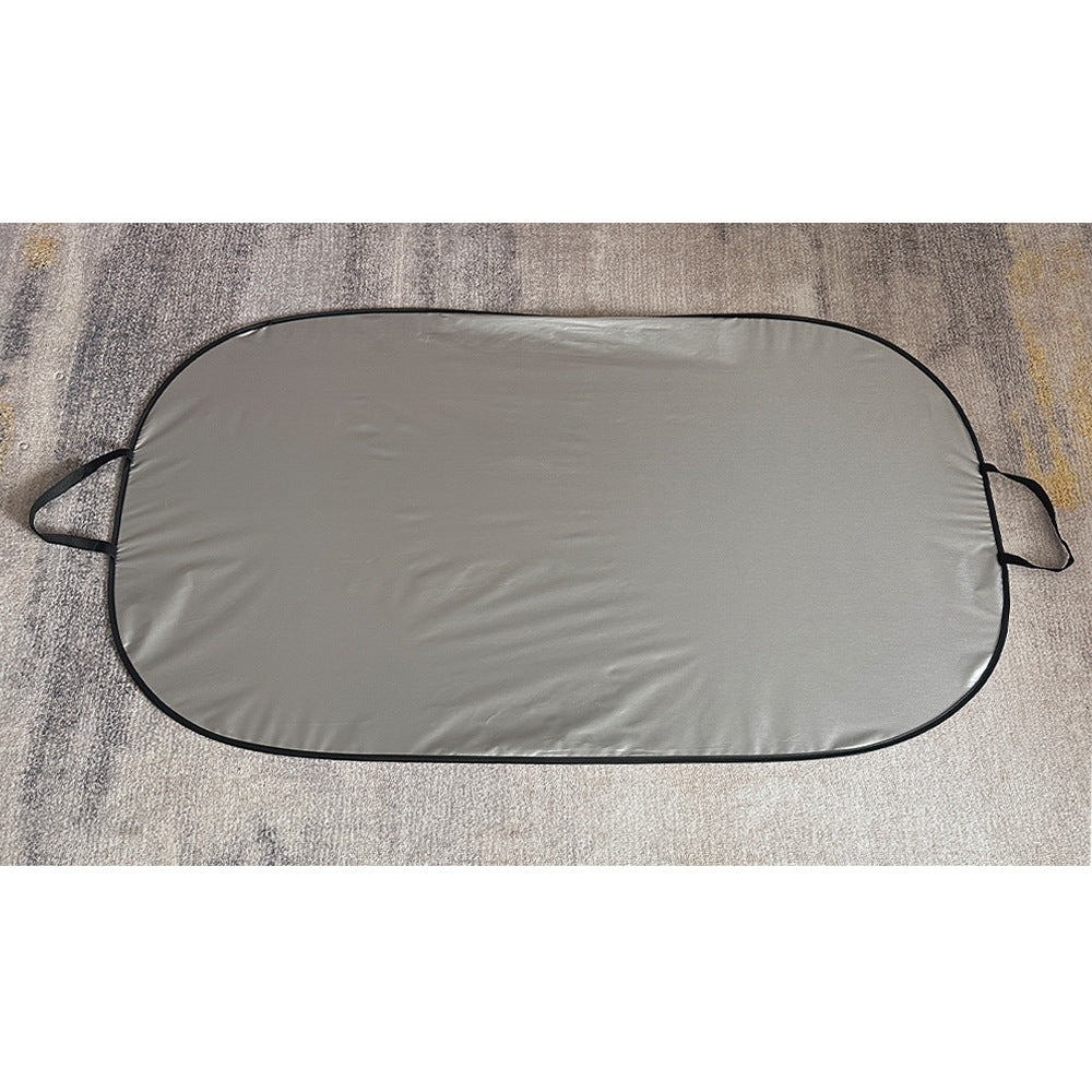Factory Direct Sales Car Sunshade Large Front Shield Silver Tape Printed LOGO Sun Protection Heat Insulation Car Sunshade Wholesale