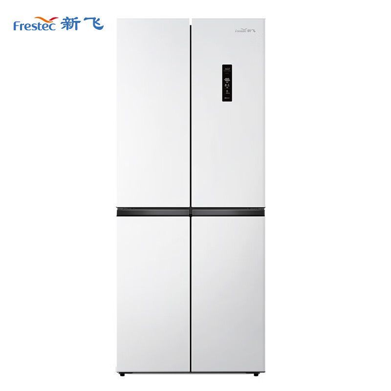Frestec Refrigerator 418 Liters White Double-Door Ultra-Thin Mute Air Cooling Frostless Cross Household Electric Refrigerator Freezer