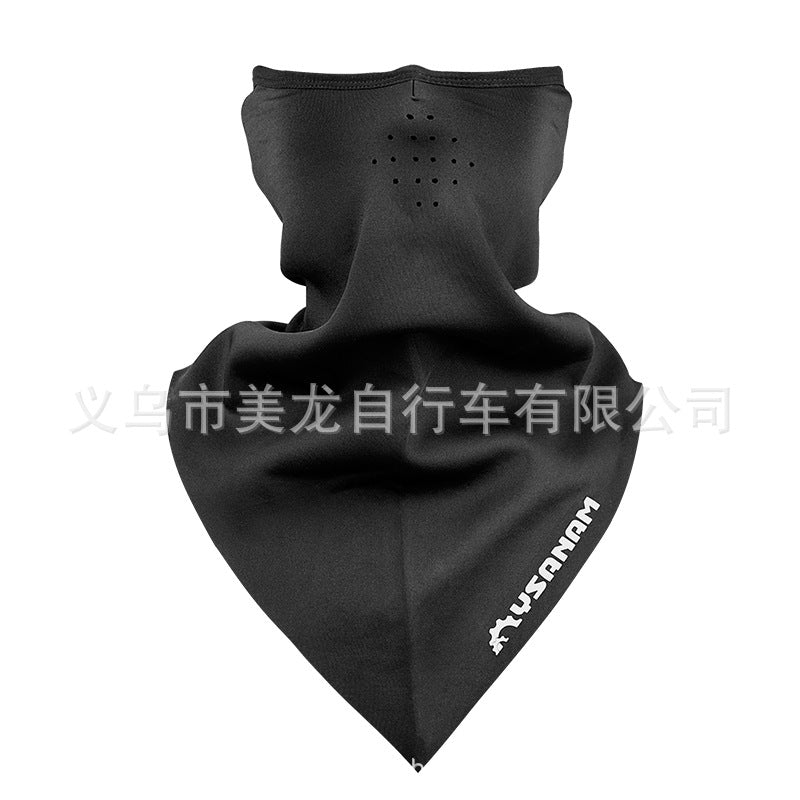 Cycling Face Towel Winter Fleece Warm Bicycle Magic Headband Triangular Binder Mask Scarf Bicycle Fixture