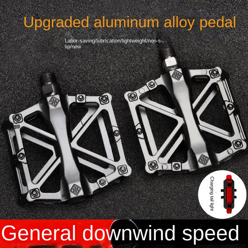 Bike Pedals Aluminum Alloy Non-Slip Mountain Highway Vehicle Pedal Ultra-Light Children's Bicycle Pedal Universal Accessories
