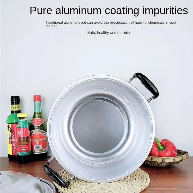 Aluminum pot old-fashioned gas