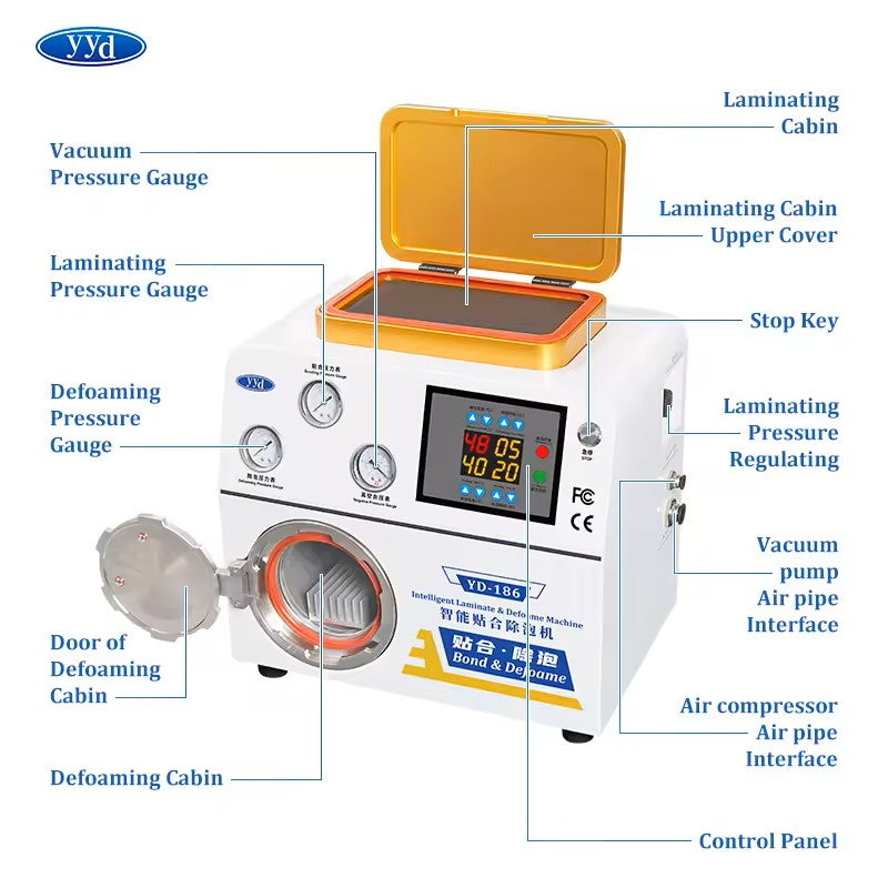 YouYida YD186 OCA Glass Laminating Machine Smart Screen Pressing Repair Machine