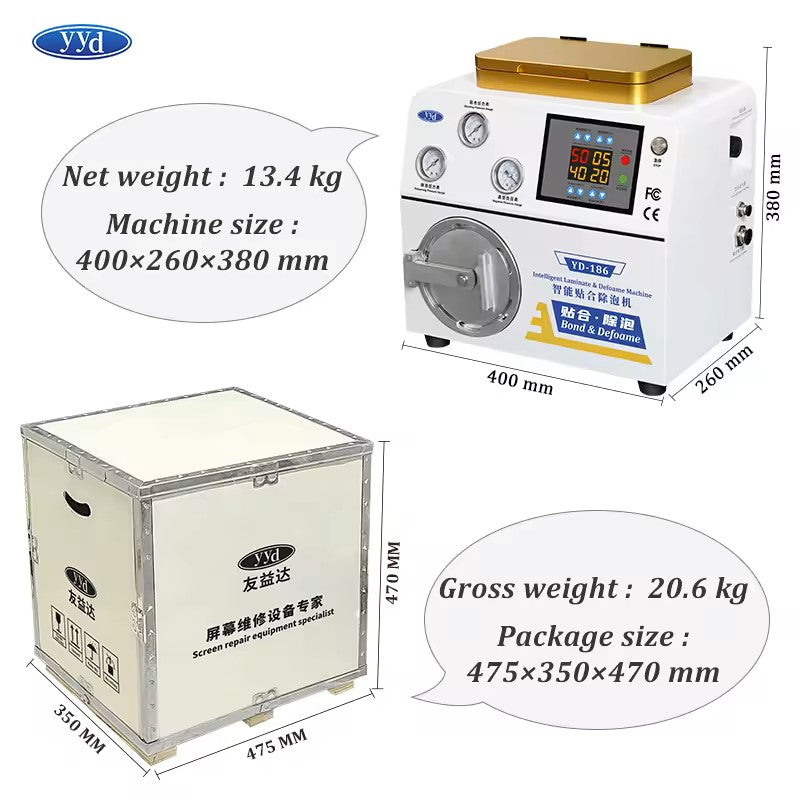 YouYida YD186 OCA Glass Laminating Machine Smart Screen Pressing Repair Machine