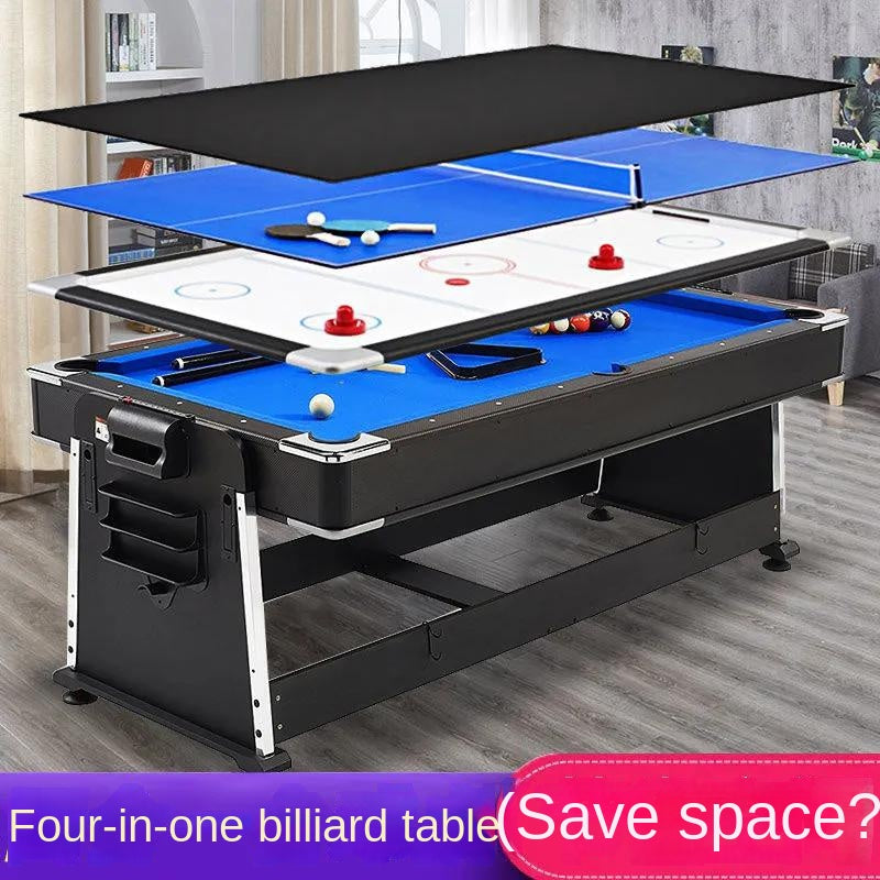 4-in-1 game table home standard commercial American black eight multi-function table tennis table ice hockey table