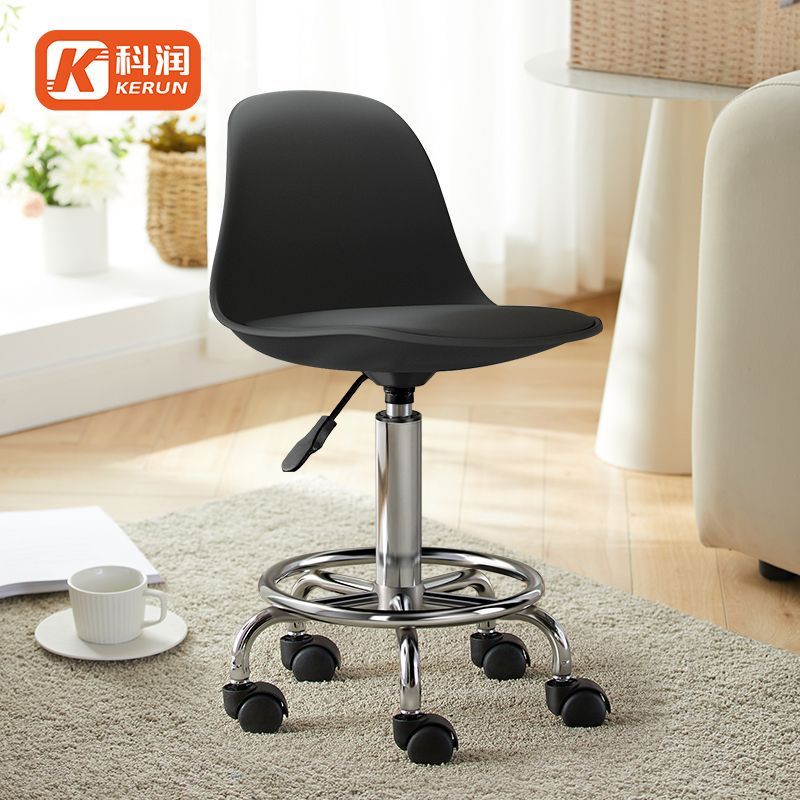 Kerun Bar Stool with Adjustable Height and Wheels, Beauty Stool, Bar High Chair, Home Use Long Sitting Bar Stool, Rotating High Stool