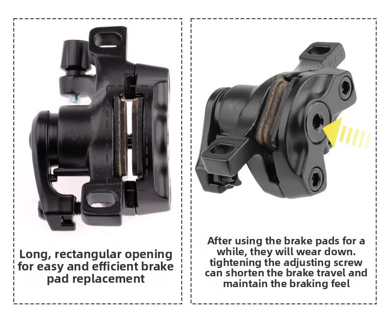 Skateboard Driving Replacement Front and Rear Line Pull Disc Brake Caliper Mountain Bike Mechanical Line Disc Brake