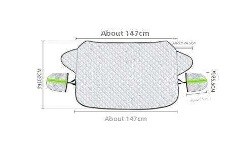 Car Magnetic Sunshade Curtain Front Windshield Sunshade Light Blocking Summer Heat Insulation Sunshade Car Accessories Sunshade