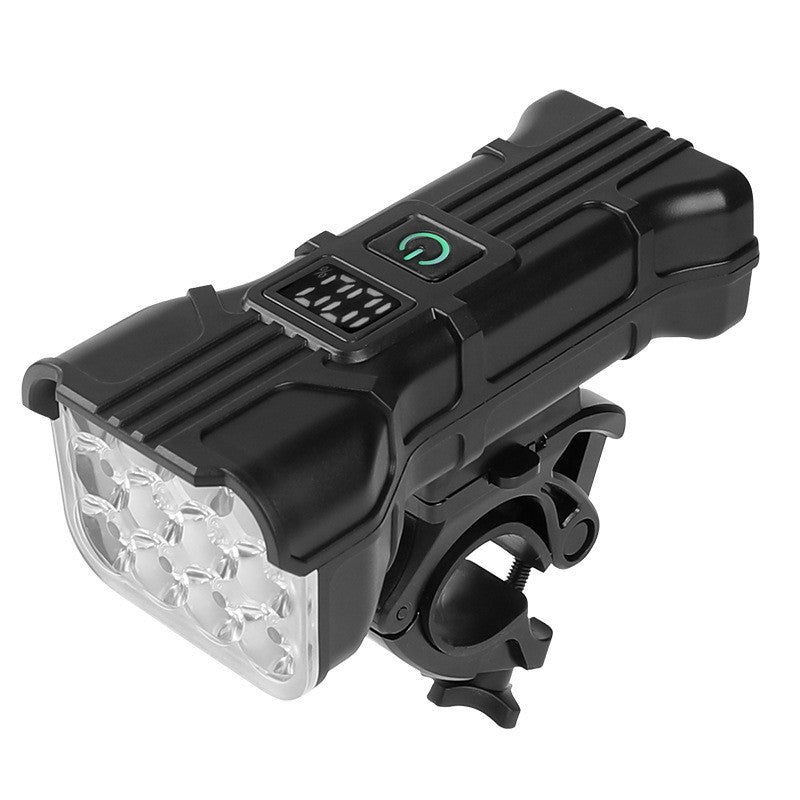 Bicycle Headlight Road Bike High Decibel Waterproof Horn Light Emergency Power Torch Outdoor Highlight Riding Light