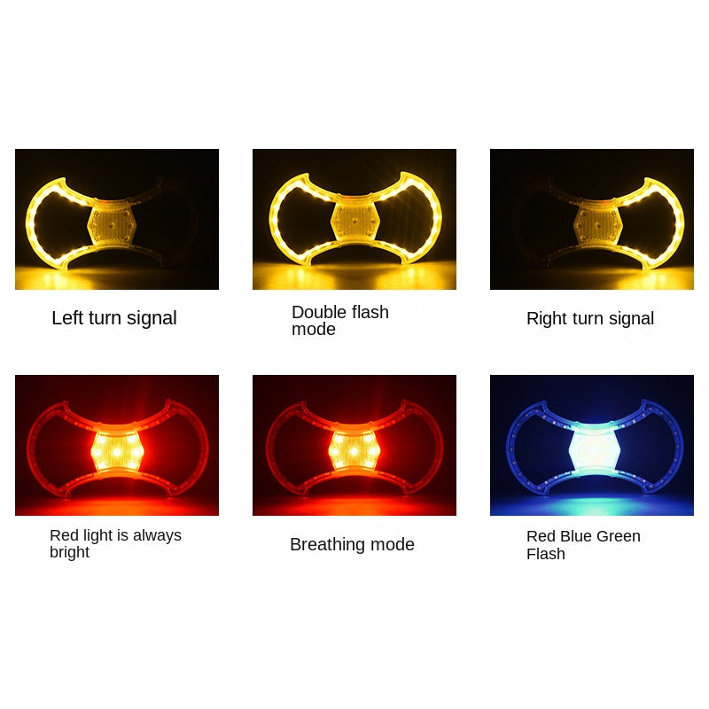 Bicycle Turn Signal Usb Charging Bicycle Taillight Led Wireless Remote Control Turn Signal Warning Light Riding Equipment