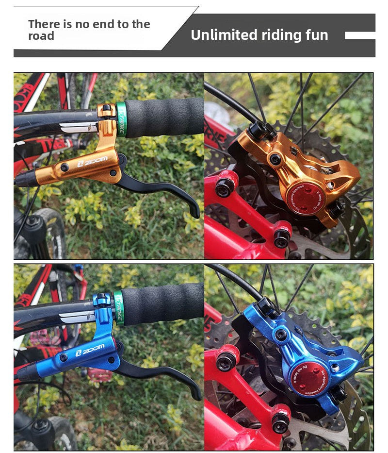 ZOOM HB875 Oil Brake Mountain Bike Oil Disc Hydraulic Disc Brake Bicycle Oil Tube Brake MT200