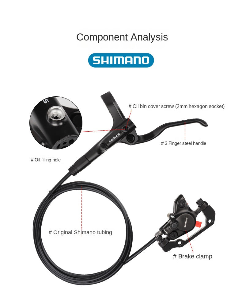 SHIMANO MT200 M396 Oil Brake Mountain Bike Hydraulic Disc Brake Folding Bike Oil Brake