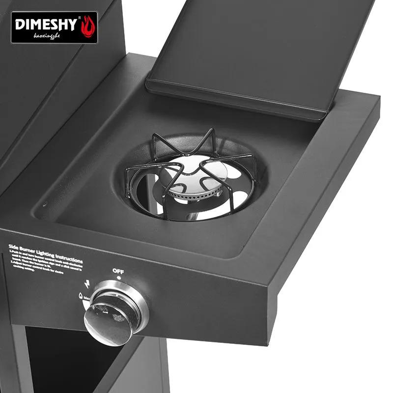 Gas 4+1 burner BBQ Grill DIMESHY with complete set accessories
