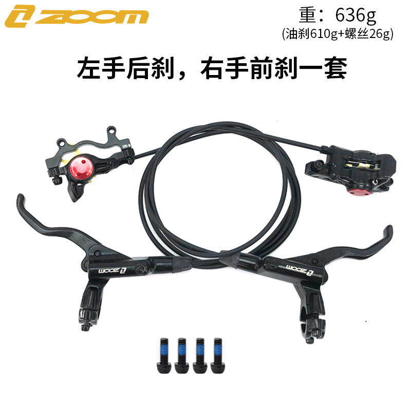 ZOOM HB875 Oil Brake Mountain Bike Oil Disc Hydraulic Disc Brake Bicycle Oil Tube Brake MT200