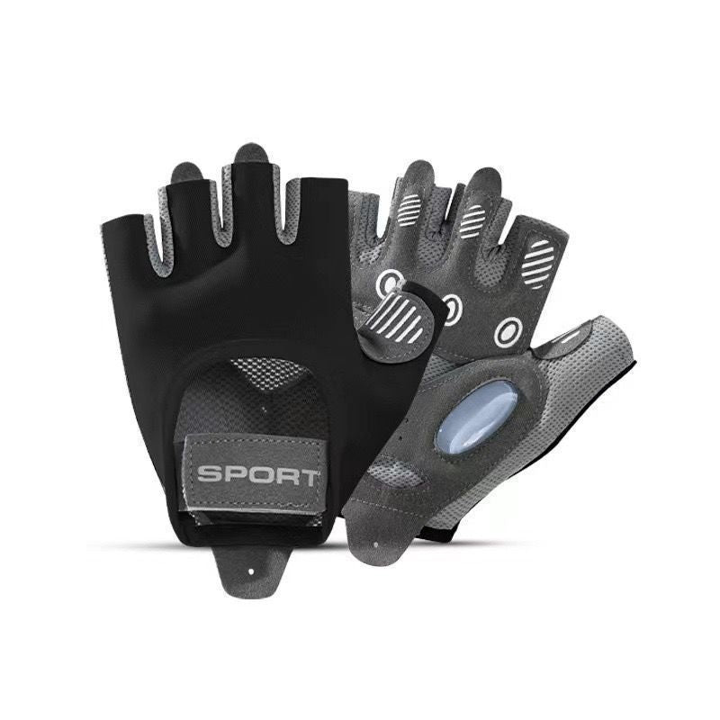 Riding Wear-Resistant Half Finger Sports Fitness Gloves Non-Slip Equipment Training Bicycle Yoga Breathable Anti-Starting Spinning