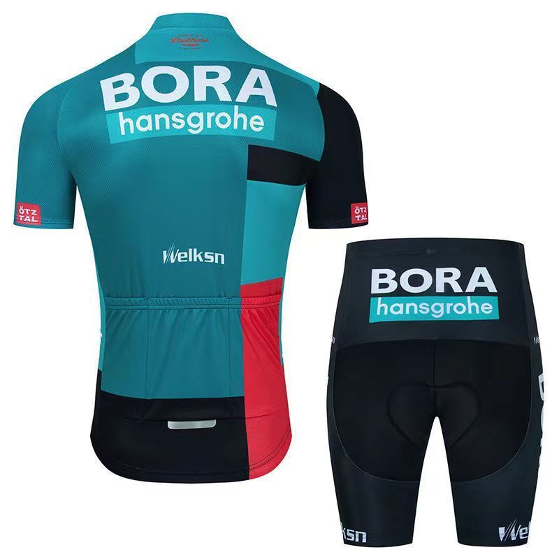 2022New Tour France Team Short-Sleeve Cycling Clothes Suit Baby Boy and Girl Summer Quick-Drying Breathable Bicycle Road Wear