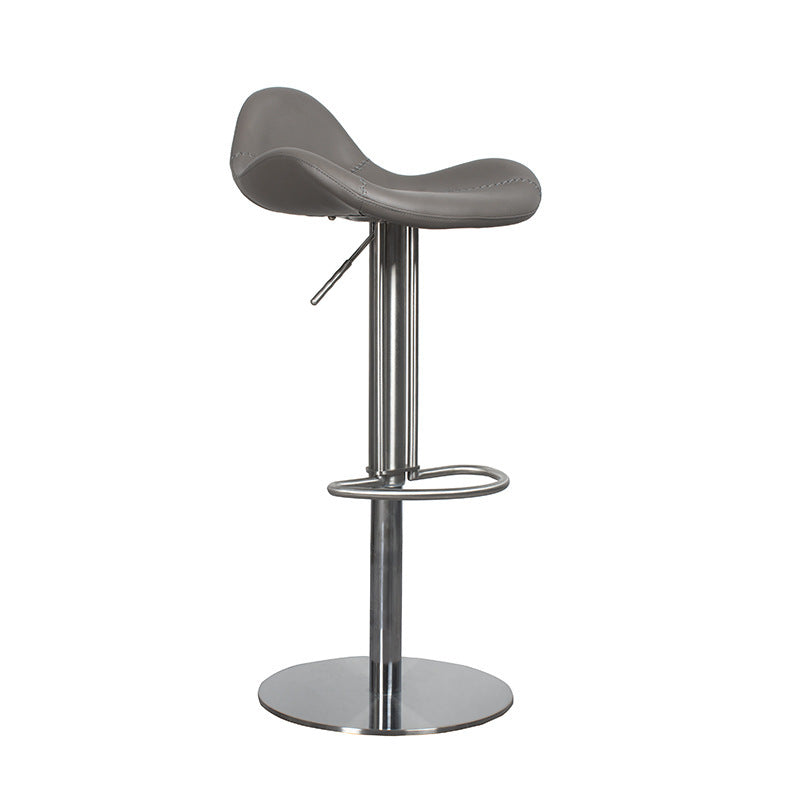 Light Luxury Metal High-End Bar Stool with Adjustable Height, Swivel Backrest, Suitable for Home and Bar Use, High-End Bar Stool Chair