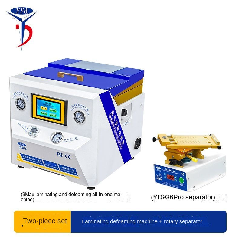YouYida YD9Max screen pressing machine straight curved screen mobile phone LCD screen tablet ipad defoamer vacuum fit