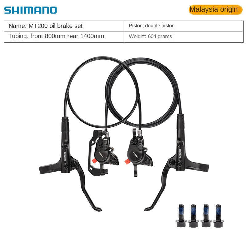 SHIMANO MT200 M396 Oil Brake Mountain Bike Hydraulic Disc Brake Folding Bike Oil Brake