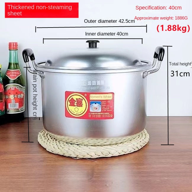 Aluminum pot old-fashioned gas