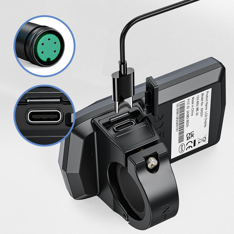 TSDZ2B/Z16 Ebike UART Smart Meter EKD01 Mid-Motor LCD Display