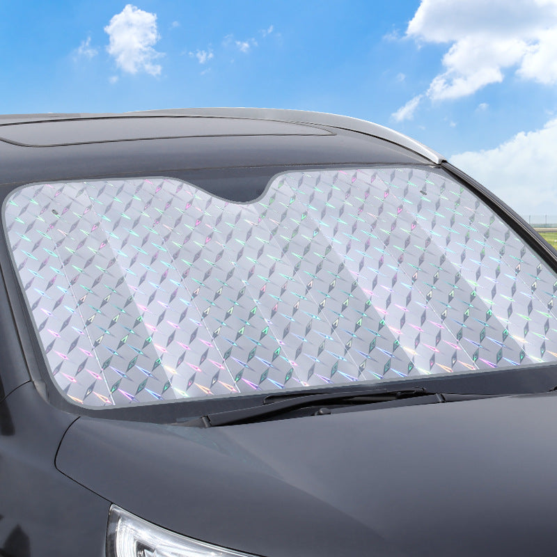 Laser Sunshade Car Sunshade Sunshade Front Windshield Sunshade Summer Supplies Front Sunshade Heat Insulation