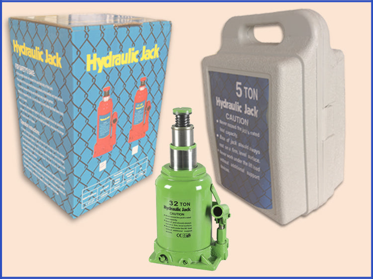 32-Ton Double Ram Hydraulic Bottle Jack: High Lift Industrial Grade