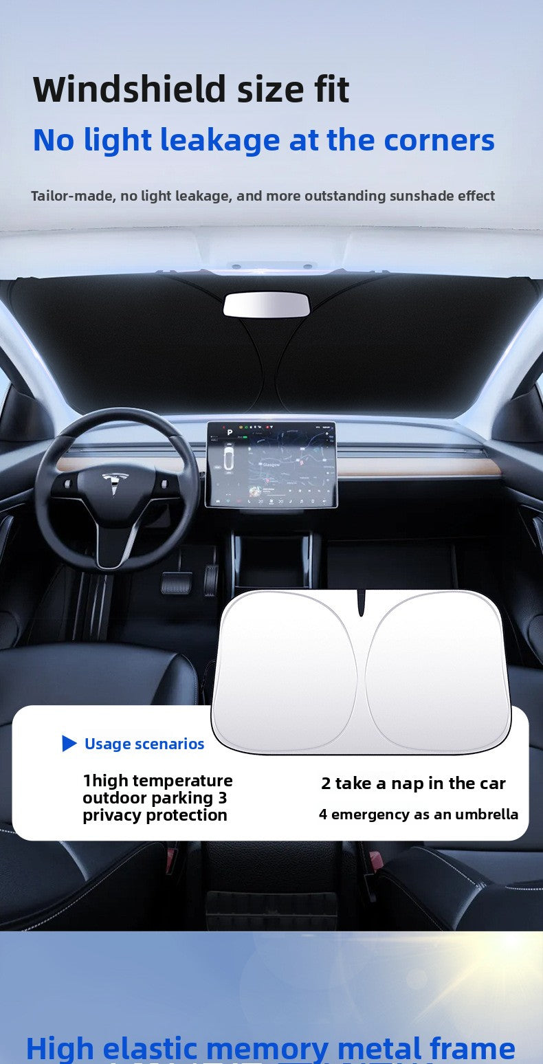 Car Windshield Sunshade Heat Insulation Sunshade for Car Anti-Glare Sunshade Board Summer Car Sunshade Windshield