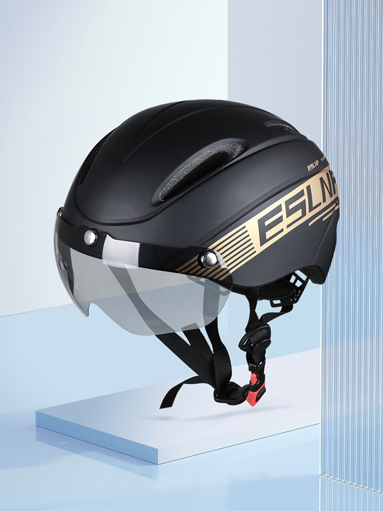 Eslnf Bicycle Helmet Folding Balance Car Roller Skating Safety Helmet Mountain Highway Vehicle Anti-Collision Cycling Fixture